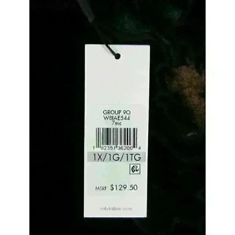 NEW! Calvin Klein Women’s 1X Velvet Floral Top NWT $129.50 - Picture 2 of 5